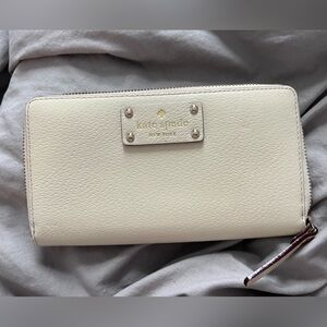 Kate Spade Cream and Pink Polka Dot Wallet